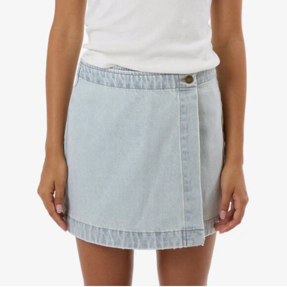 Thrills Marley Denim Wrap Skirt - Picture 1 of 5